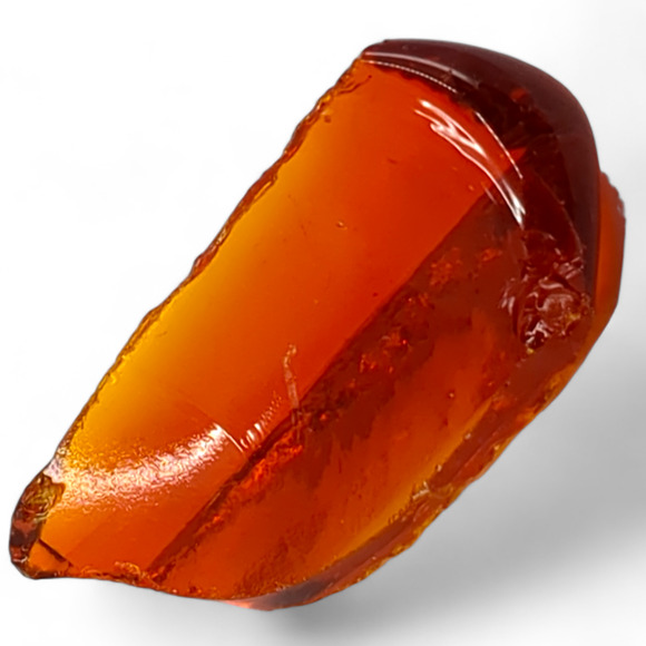 Ruby Amberina Art Glass Cullet Glowing Uranium Slag Glass #4GS75 - Picture 5 of 7